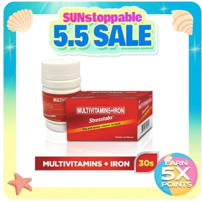 STRESSTABS - Stresstabs Multivitamins + Iron 30 Tablets