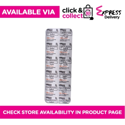THYDIN Levothyroxine Na 100mcg 1 Tablet [Prescription Required]