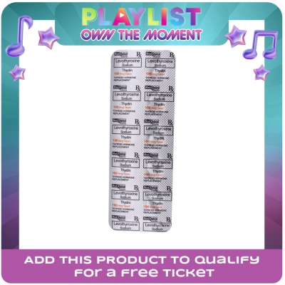 THYDIN - Levothyroxine Na 100mcg 1 Tablet [Prescription Required]