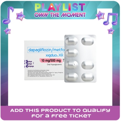 XIGDUO - Dapagliflozin Propanediol Monohydrate 10 mg Metroformin Hcl 500mg 1 Film Coated Tablet [PRESCRIPTION REQUIRED]