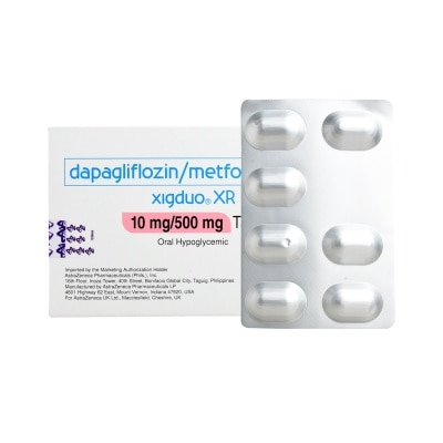 XIGDUO Dapagliflozin Propanediol Monohydrate 10 mg Metroformin Hcl 500mg 1 Film Coated Tablet [PRESCRIPTION REQUIRED]