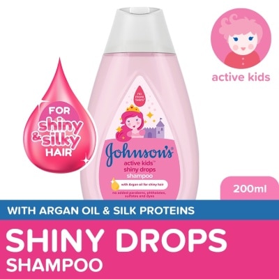 JOHNSONS BABY Johnson's Active Kids Shiny Drops Baby Shampoo 200ml - Shampoo for Kids, For Kids Bath