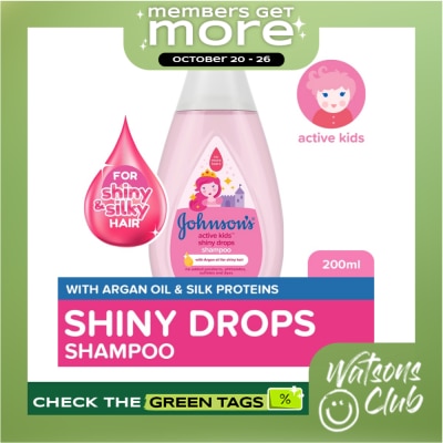 JOHNSONS BABY Johnson's Active Kids Shiny Drops Baby Shampoo 200ml Shampoo for Kids, For Kids Bath image