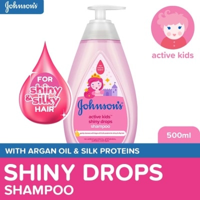 JOHNSONS BABY Johnson's Active Kids Shiny Drops Baby Shampoo 500ml - Shampoo for Kids, For Kids Bath