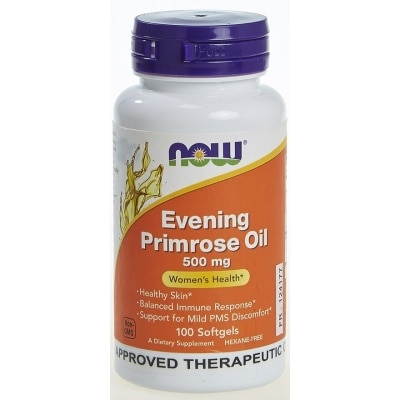 NOW Evening Primrose Oil 500mg Woman's Health  100 Softgels