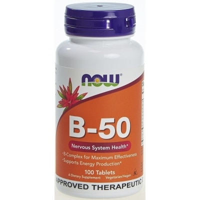 NOW B- 50 Nervous System Health  100 Tablets