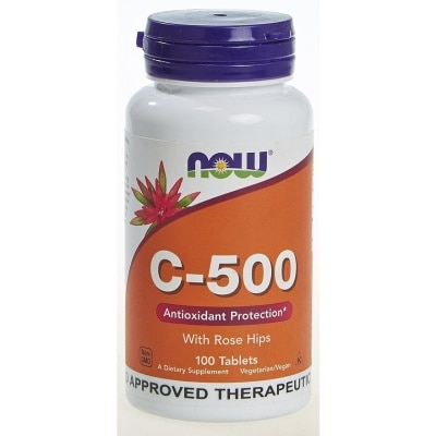 NOW C-500 Antioxidant Protection with Rose Hips 100 Tablets