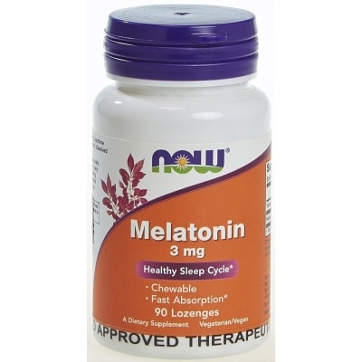 NOW Melatonin 3mg Healthy Sleep Cycle 90 Lonzenges