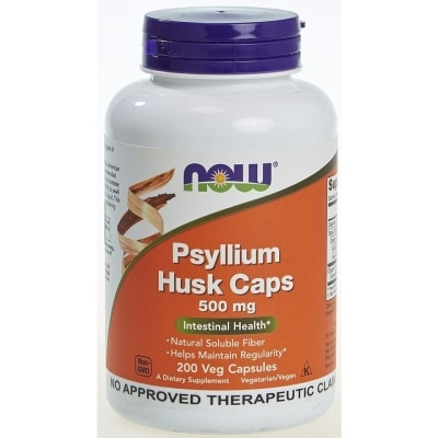 NOW Psyllium Husk Cap 500mg  200 Capsules