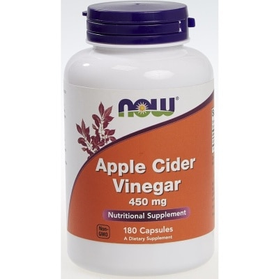 NOW Apple Cider Vinegar 450mg 180 Capsules