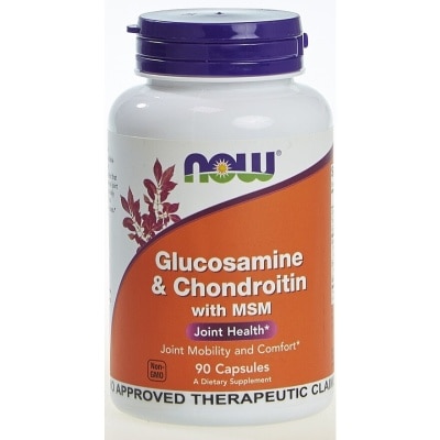 NOW Glucosamine & Chondroitin with MSM  90 Capsules