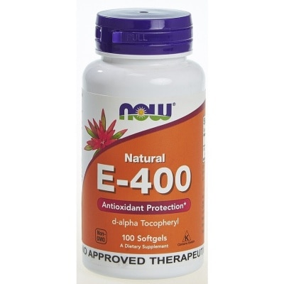 NOW E400 D-alpha Tocopheryl 100 Softgels