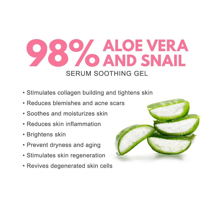 Aloe Vera & Snail Serum Soothing Gel 10g