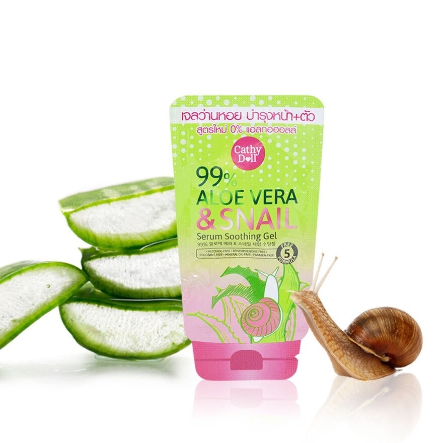 Aloe Vera & Snail Serum Soothing Gel 10g