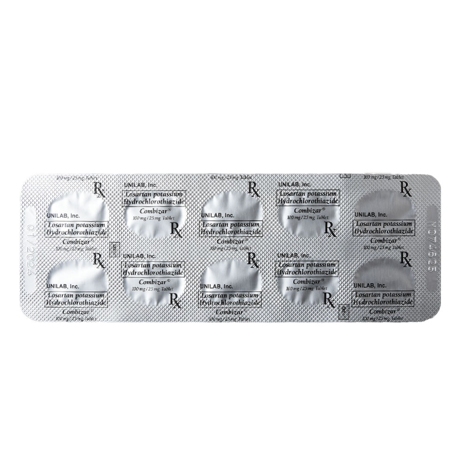 Losartan Potassium + Hydrochlorothiazide 100mg/25mg 1 Tablet [Prescription Required]