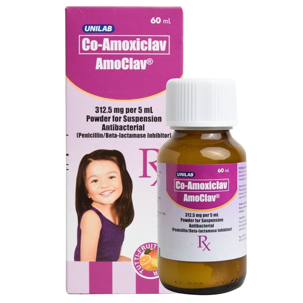 Amoxicillin + Clavulanic Acid 312 5mg 60ml 1 Bottle [PRESCRIPTION REQUIRED]