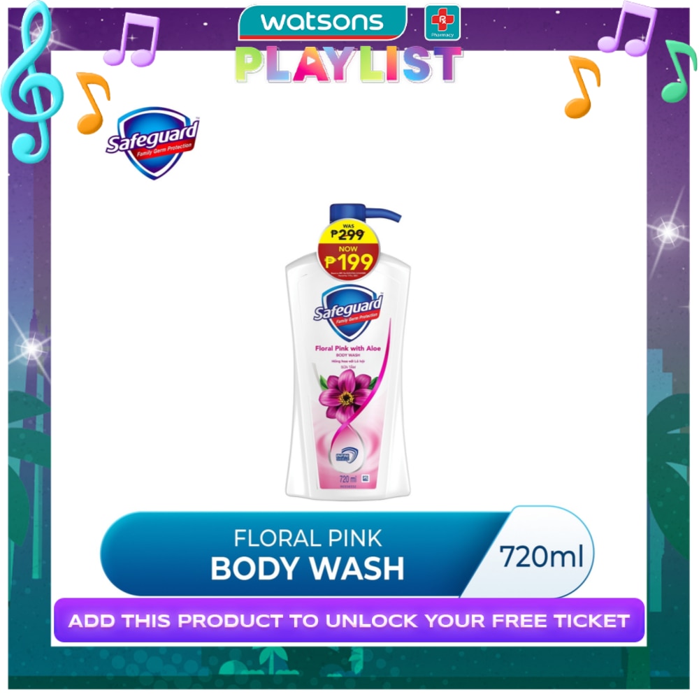 SAFEGUARD Pink Aloe Body Wash 720mL