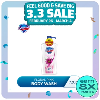 SAFEGUARD SAFEGUARD SAFEGUARD Pink Aloe Body Wash 720mL