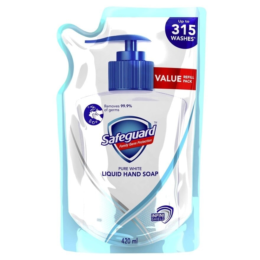 SAFEGUARD Liquid Hand Soap White 420ml Refill