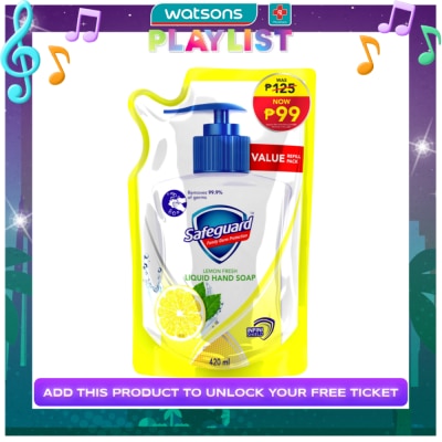 SAFEGUARD SAFEGUARD Liquid Hand Soap Lemon 420ml Refill