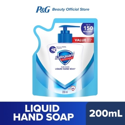 SAFEGUARD Pure White Liquid Hand Soap Refill 200mL