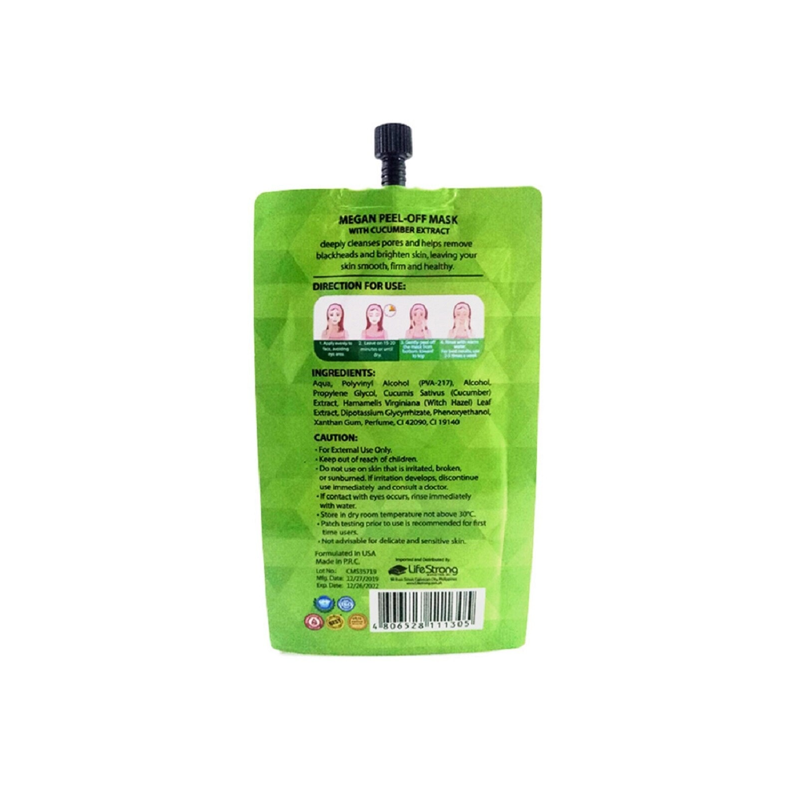 Cucumber Peel Off Gel Mask 10g