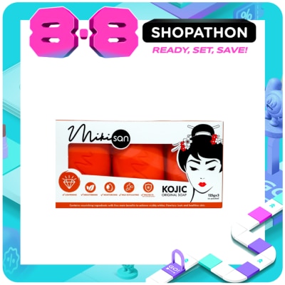 MIKI SAN - Kojic Original Bar Soap 125gx3 image