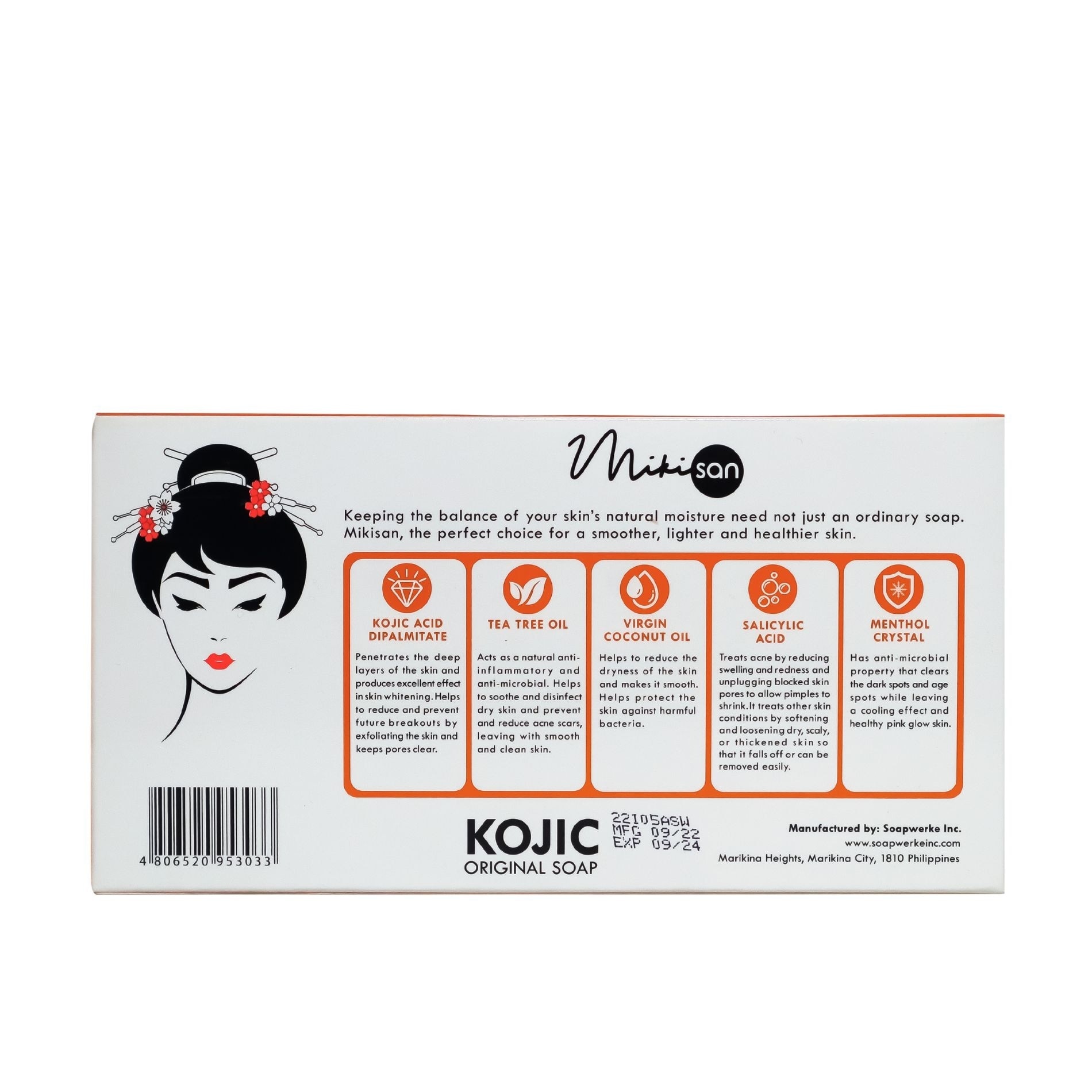 Kojic Original Bar Soap 125gx3