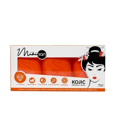 MIKI SAN Kojic Original Bar Soap 90gx3