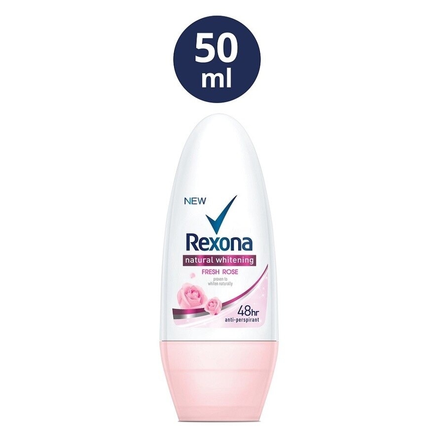 REXONA Women Deodorant Roll-On Natural Brightening Fresh Rose 50ml