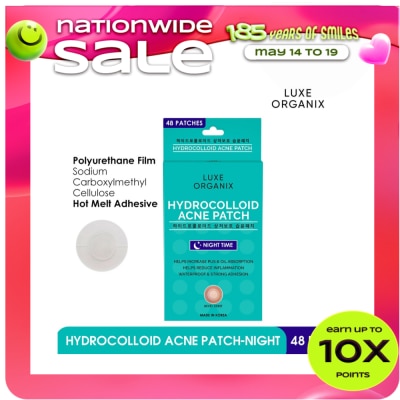 LUXE ORGANIX - Hydrocolloid Acne Spot Patch Night