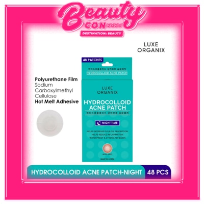 LUXE ORGANIX Hydrocolloid Acne Spot Patch Night