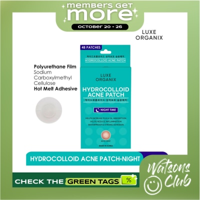 LUXE ORGANIX Hydrocolloid Acne Spot Patch Night image