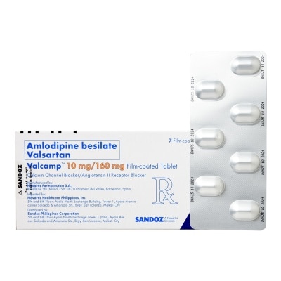 VALCAMP Valcamp Amlodipine besilate 10mg + Valsartan 160mg 1 Tablet [Prescription Required]