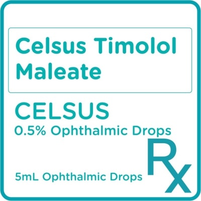 TIMOLOL Timolol Maleate 0.5% Eye Drops x5mL [PRESCRIPTION REQUIRED]