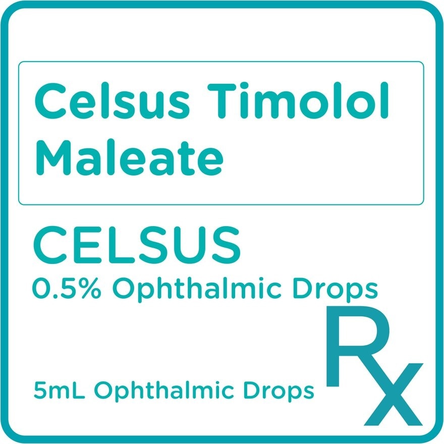 Timolol Maleate 0.5% Eye Drops x5mL [PRESCRIPTION REQUIRED]