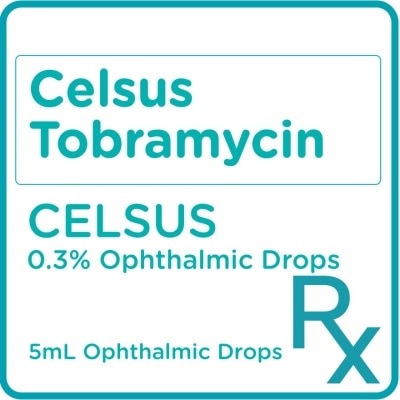 CELSUS - Celsus Tobramycin 0.3% 5mL Ophthalmic Drops [PRESCRIPTION REQUIRED]