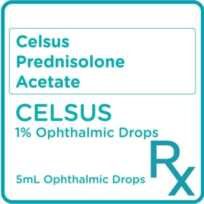CELSUS - Celsus Prednisolone Acetate 1% 5mL Ophthalmic Drops [PRESCRIPTION REQUIRED]