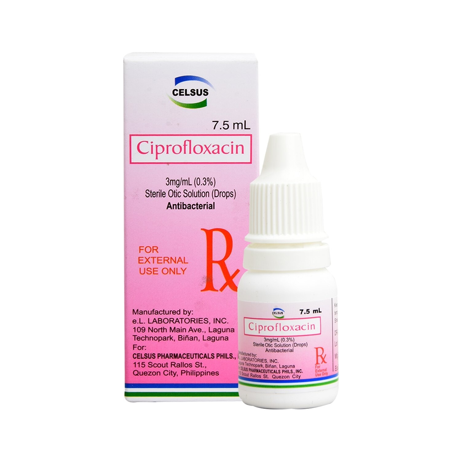 Celsus Ciprofloxacin 0.3% 7.5mL Otic Solution [PRESCRIPTION REQUIRED]