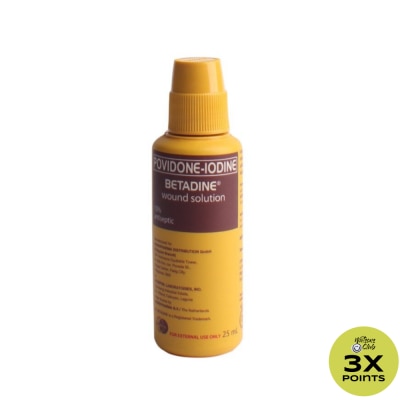 BETADINE Povidone Iodine 10% Wound Solution 25mL