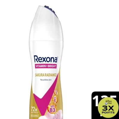 REXONA REXONA Women Deodorant Spray Natural Brightening Fresh Sakura 135ml