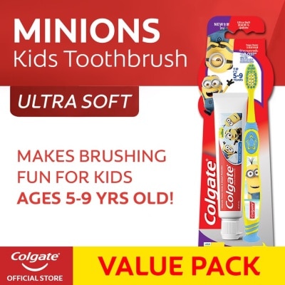 COLGATE Colgate (CTB) Minions 5-9 + Minions 40g Toothpaste Value Pack