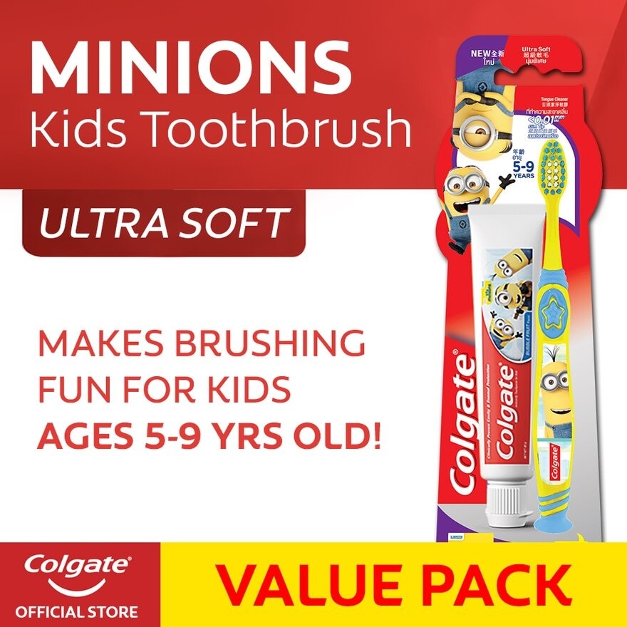 Colgate (CTB) Minions 5-9 + Minions 40g Toothpaste Value Pack