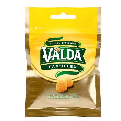 VALDA Pastilles Lemon 20g Zip Pouch