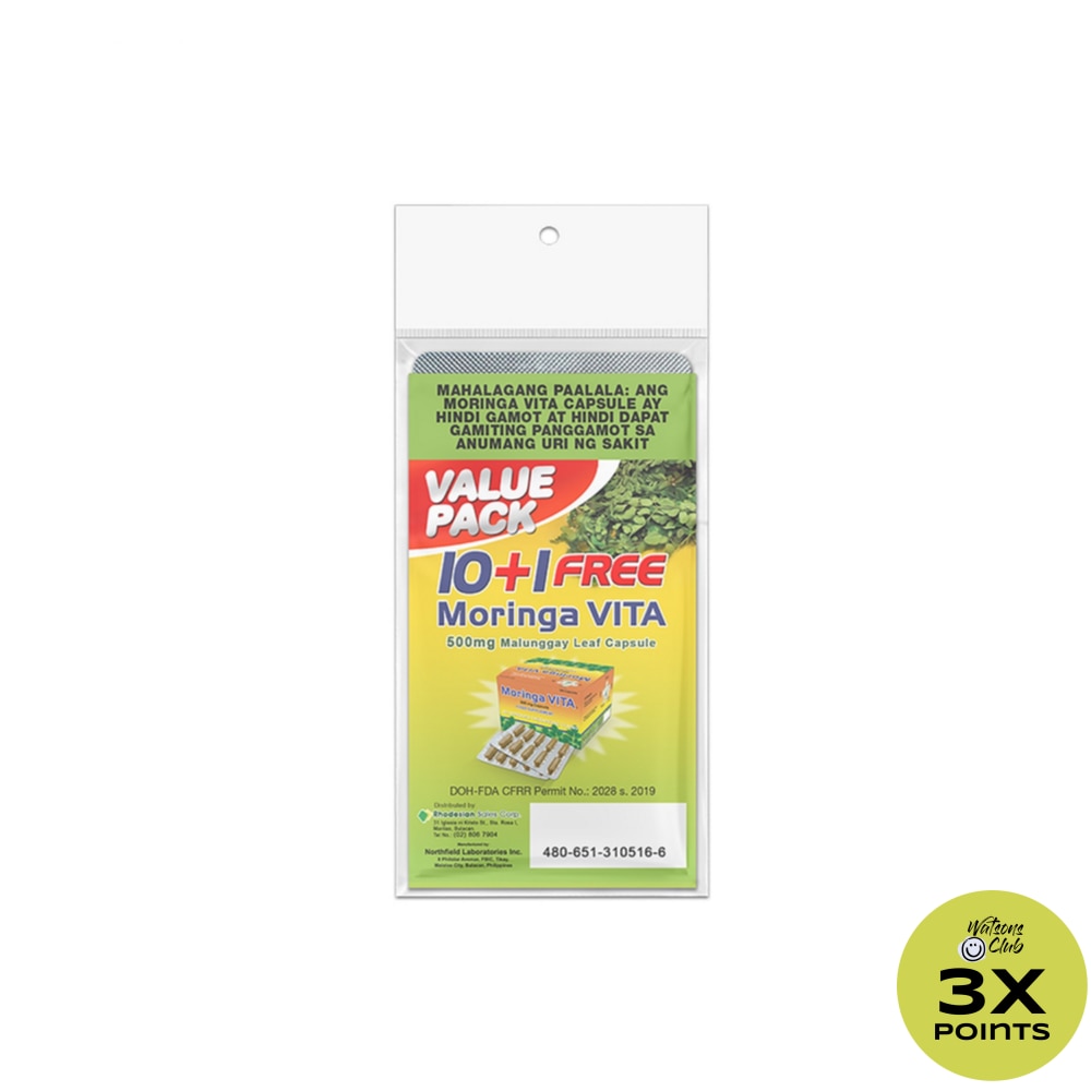 Vita 10+1 500mg Malunggay Capsule