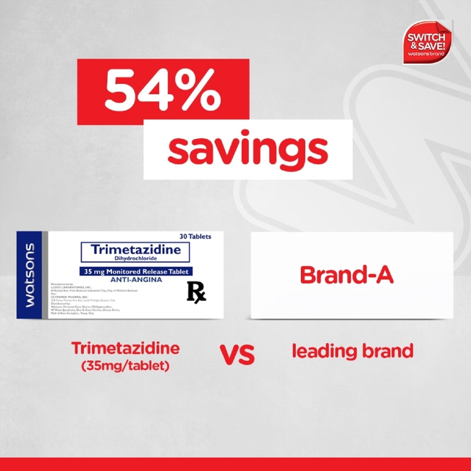 Trimetazidine (as Dihydrochloride) 35mg 1 Modified-Release Tablet [PRESCRIPTION REQUIRED]