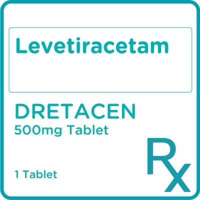 DRETACEN Levetiracetam 500mg 1 Tablet [PRESCRIPTION REQUIRED]
