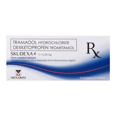 SKUDEXA Tramadol Hydrochloride 75Mg, Dexketoprofen 25Mg 1 Tablet [Prescription Required]