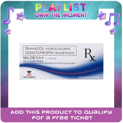 SKUDEXA - Tramadol Hydrochloride 75Mg, Dexketoprofen 25Mg 1 Tablet [Prescription Required]