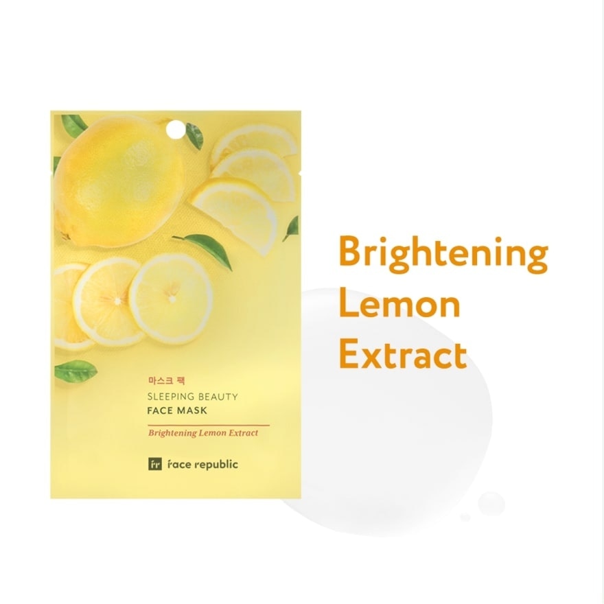 FACE REPUBLIC Sleeping Beauty Face Mask Brightening Lemon Extract 23g